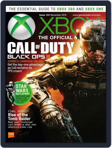 Xbox: The Official December 1st, 2015 Digital Back Issue Cover