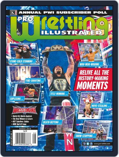 Pro Wrestling Illustrated August 1st, 2016 Digital Back Issue Cover