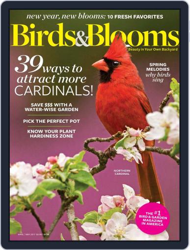 Birds & Blooms April 1st, 2017 Digital Back Issue Cover
