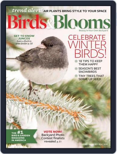 Birds & Blooms December 1st, 2016 Digital Back Issue Cover