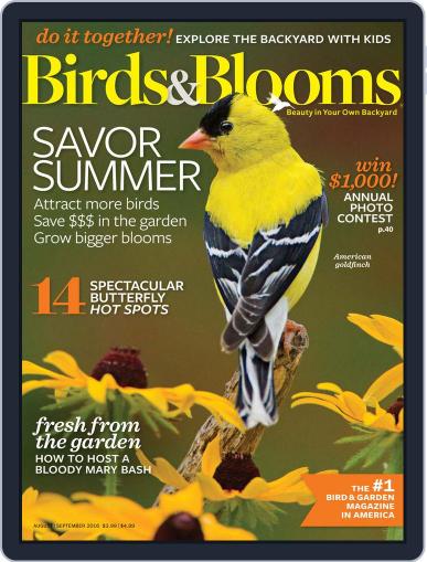 Birds & Blooms August 1st, 2016 Digital Back Issue Cover