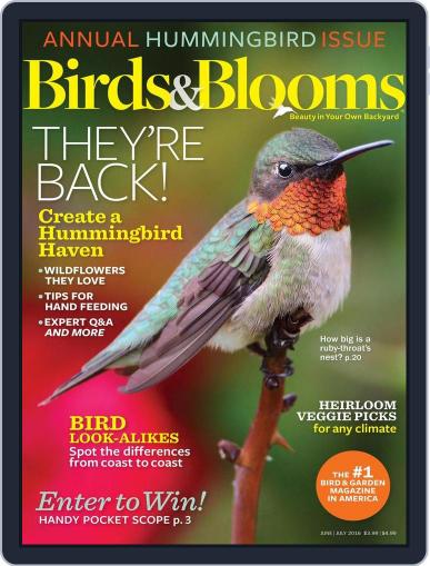 Birds & Blooms May 3rd, 2016 Digital Back Issue Cover