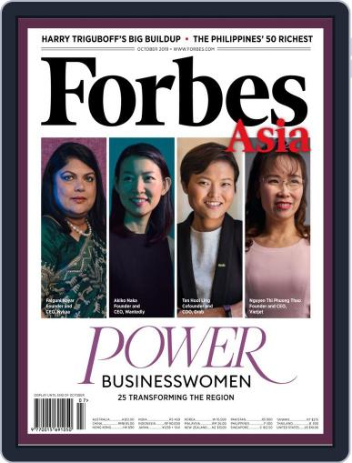 Forbes Asia October 1st, 2019 Digital Back Issue Cover