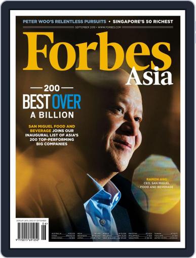 Forbes Asia September 1st, 2019 Digital Back Issue Cover