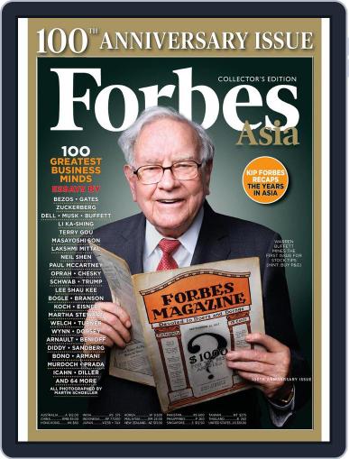 Forbes Asia September 1st, 2017 Digital Back Issue Cover