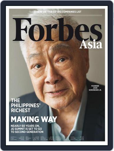 Forbes Asia September 1st, 2016 Digital Back Issue Cover