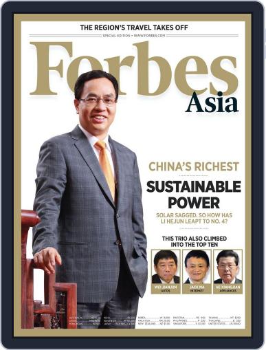 Forbes Asia October 16th, 2013 Digital Back Issue Cover