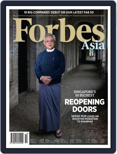 Forbes Asia August 30th, 2013 Digital Back Issue Cover