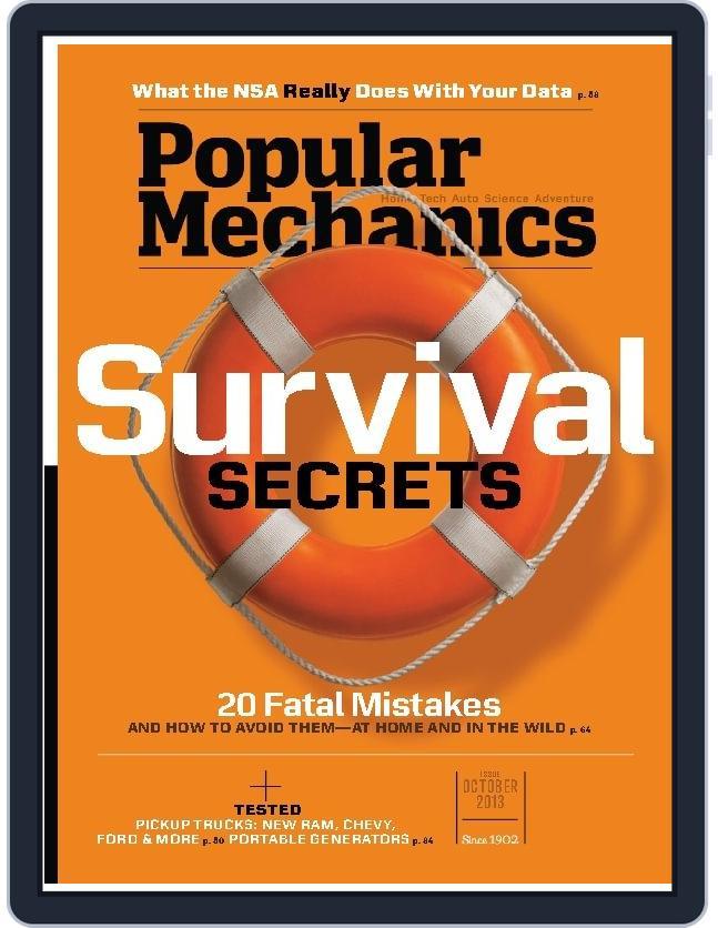 Popular Mechanics October 1st, 2013 Digital Back Issue Cover