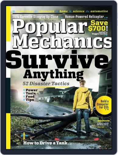 Popular Mechanics March 15th, 2013 Digital Back Issue Cover