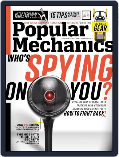 Popular Mechanics December 6th, 2012 Digital Back Issue Cover