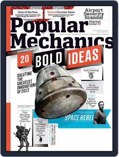 Popular Mechanics October 11th, 2012 Digital Back Issue Cover