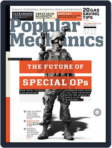 Popular Mechanics June 12th, 2012 Digital Back Issue Cover
