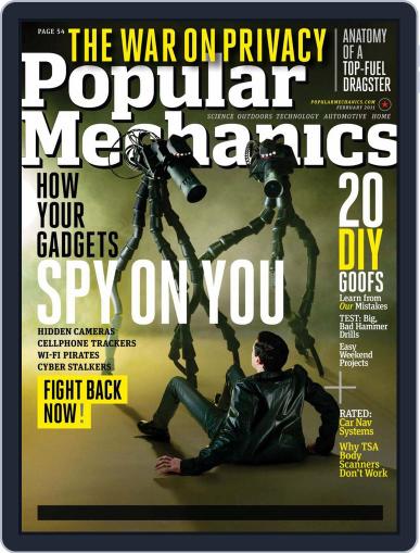 Popular Mechanics January 18th, 2011 Digital Back Issue Cover