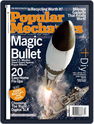Popular Mechanics November 11th, 2008 Digital Back Issue Cover