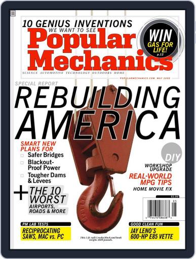 Popular Mechanics April 15th, 2008 Digital Back Issue Cover
