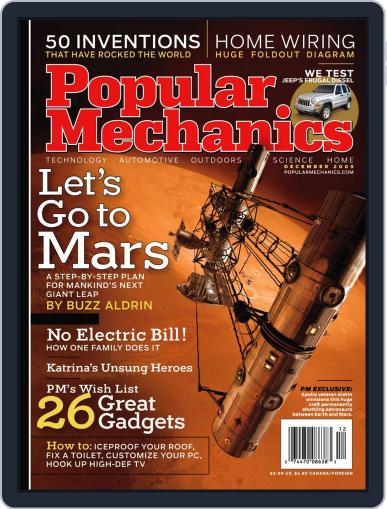 Popular Mechanics November 15th, 2005 Digital Back Issue Cover