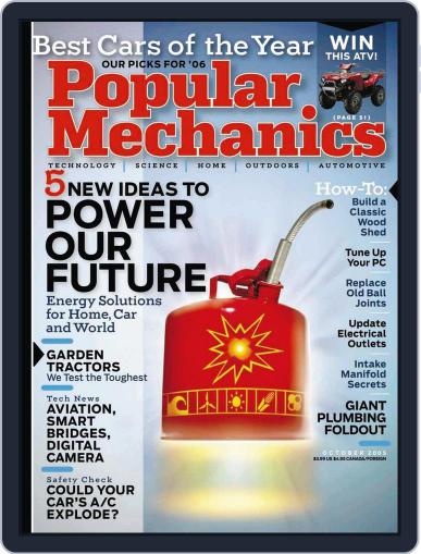Popular Mechanics September 15th, 2005 Digital Back Issue Cover