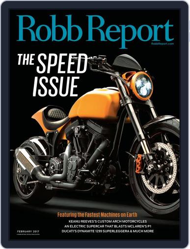 Robb Report February 1st, 2017 Digital Back Issue Cover