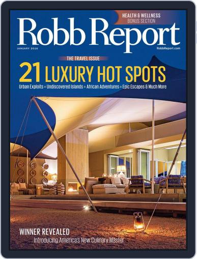 Robb Report December 24th, 2015 Digital Back Issue Cover