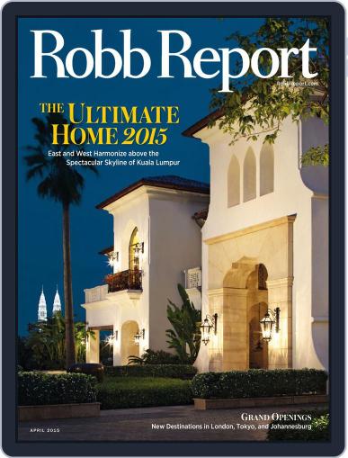 Robb Report April 1st, 2015 Digital Back Issue Cover