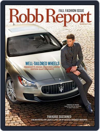 Robb Report September 2nd, 2014 Digital Back Issue Cover