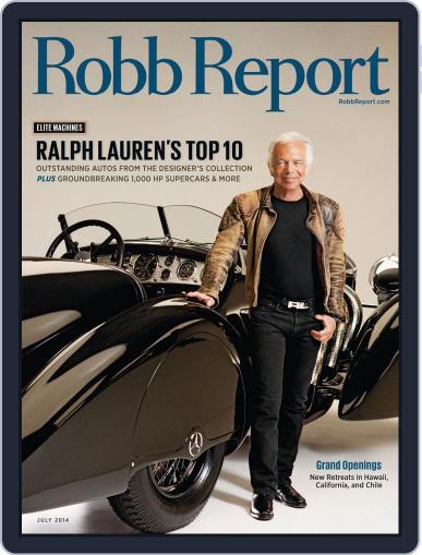 Robb Report July 9th, 2014 Digital Back Issue Cover