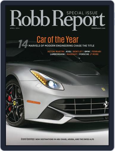 Robb Report April 2nd, 2014 Digital Back Issue Cover
