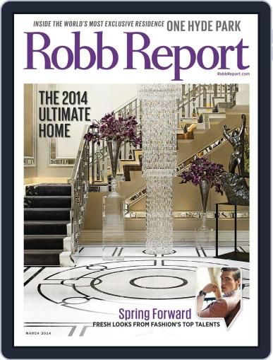Robb Report March 5th, 2014 Digital Back Issue Cover