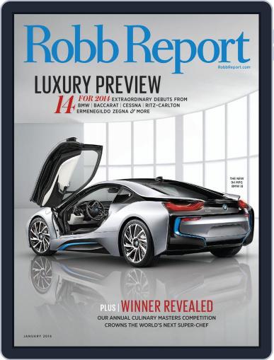 Robb Report January 7th, 2014 Digital Back Issue Cover