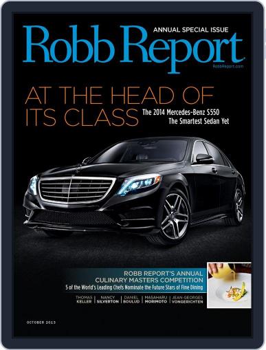 Robb Report October 1st, 2013 Digital Back Issue Cover