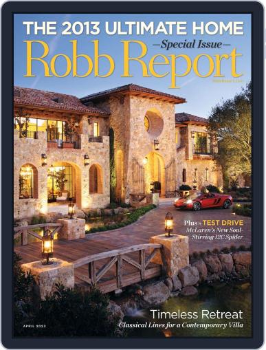 Robb Report April 3rd, 2013 Digital Back Issue Cover
