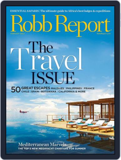 Robb Report January 30th, 2013 Digital Back Issue Cover