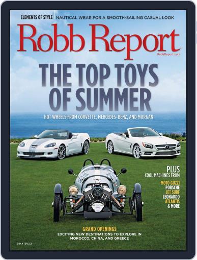 Robb Report June 29th, 2012 Digital Back Issue Cover