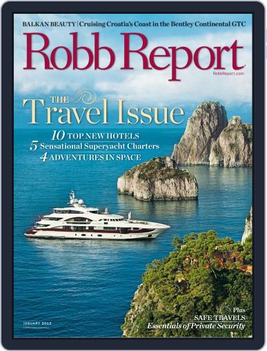 Robb Report December 28th, 2011 Digital Back Issue Cover