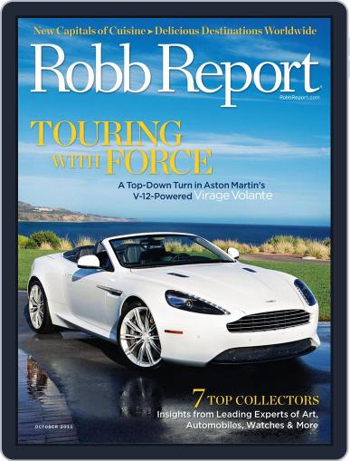 Robb Report September 20th, 2011 Digital Back Issue Cover