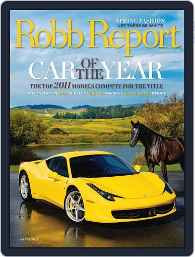 Robb Report February 22nd, 2011 Digital Back Issue Cover