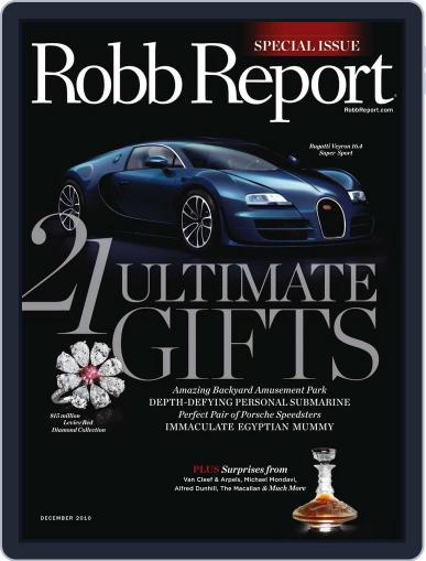 Robb Report November 23rd, 2010 Digital Back Issue Cover