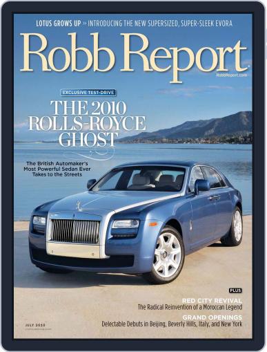 Robb Report June 29th, 2010 Digital Back Issue Cover