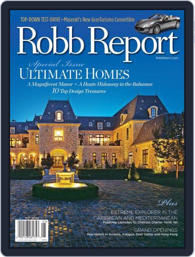 Robb Report April 15th, 2010 Digital Back Issue Cover