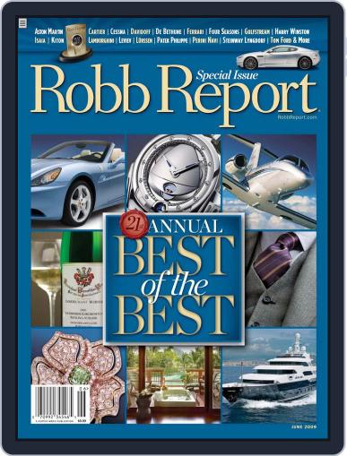 Robb Report May 21st, 2009 Digital Back Issue Cover
