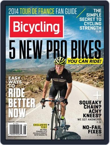 Bicycling August 1st, 2014 Digital Back Issue Cover