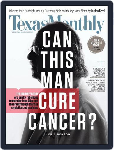Texas Monthly November 1st, 2016 Digital Back Issue Cover