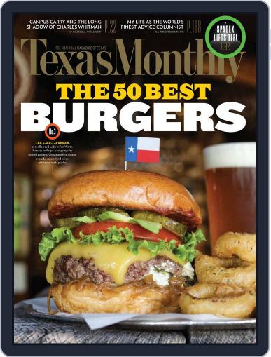 Texas Monthly July 21st, 2016 Digital Back Issue Cover
