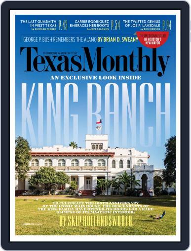 Texas Monthly January 28th, 2016 Digital Back Issue Cover