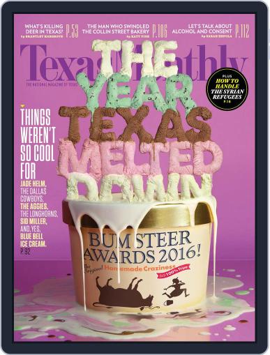 Texas Monthly December 24th, 2015 Digital Back Issue Cover