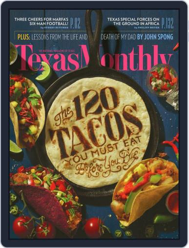 Texas Monthly December 1st, 2015 Digital Back Issue Cover