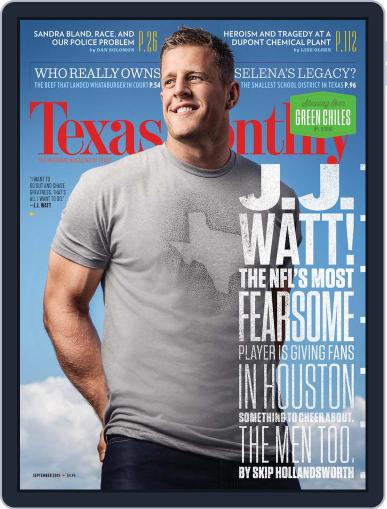 Texas Monthly September 1st, 2015 Digital Back Issue Cover