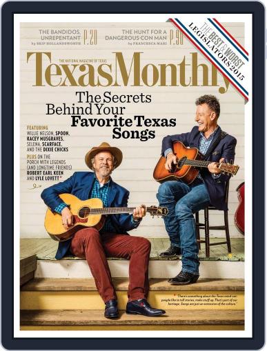 Texas Monthly July 1st, 2015 Digital Back Issue Cover