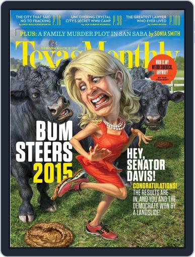 Texas Monthly January 1st, 2015 Digital Back Issue Cover